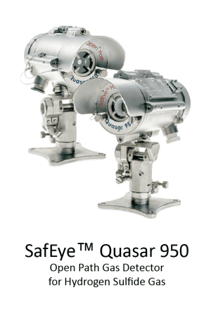 Spectrex 950 — SafEye Quasar 950 Open Path Gas Detector for H2S