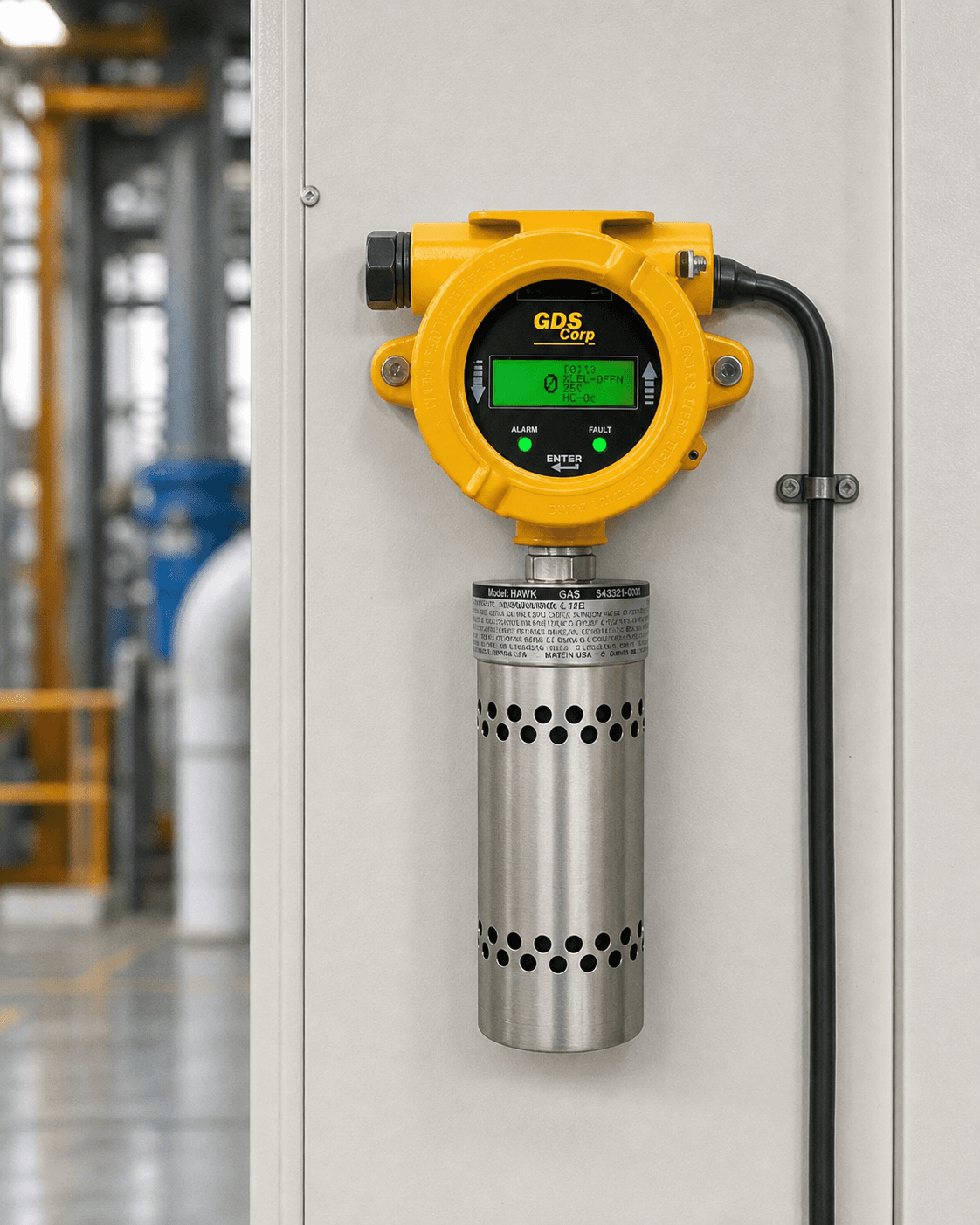 GDSCorp gas detector installed in an industrial facility
